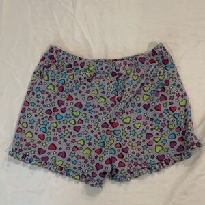 girls sleeepwear hearts and starts